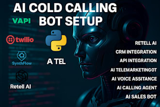 setup ai cold calling agent, ai voice bot, ai voiceover using vapi , retell ai