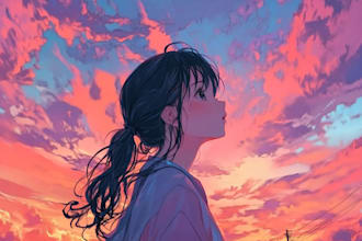 draw manga comic webtoon anime story for you
