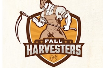 design cartoon rural wrestling club logo
