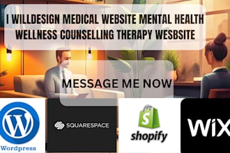 design medical website mental health wellness counselling therapy wesbsite