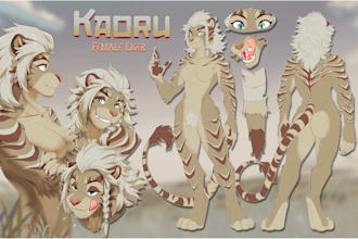 draw furry ref sheet fursona character nsfw art furry reference sheet anthro oc