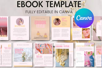 design canva PDF lead magnet, ebook, workbook self care health fitness wellbeing