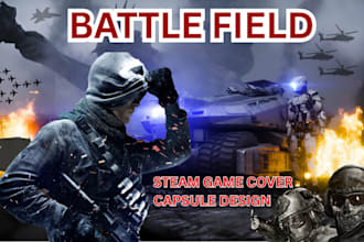 create professional steam game cover and capsule art design high quality key art