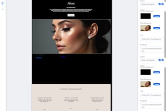 design a professional beauty, wellness, spa, or salon wix website