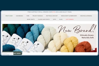 design crochet website knitting website handmade crochet pattern shopify store