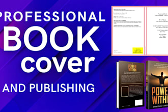 fix or design a unique book cover design with spine and publish on amazon