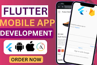 build flutter flow app android mobile app development figma app ui ux design