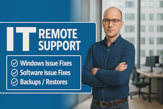 remotely fix windows issues and provide IT support