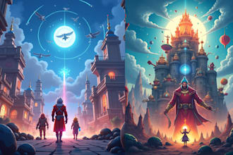 design high quality game art, steam capsule banners, and promotional assets