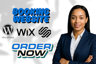 design a booking website scheduling wix website  booking wordpress squarespace