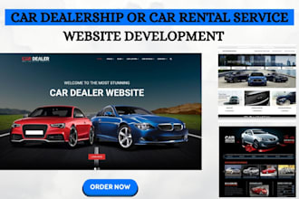build responsive wordpress car dealership website car rental automotive website