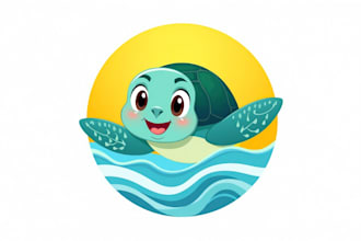 do sea turtle mascot logo in 2 days