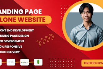 copy clone website or create landing page using HTML CSS js react js next js