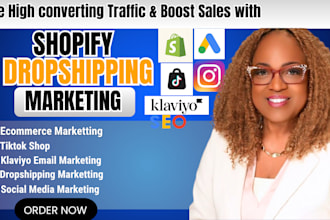 promote boost shopify sales store dropshipping ecommerce marketing  tik tok shop