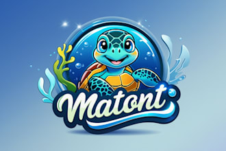 do sea turtle mascot logo in 2 days