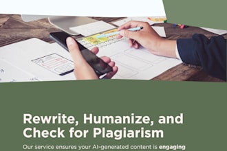 rewrite and humanize ai content and  check plagiarism