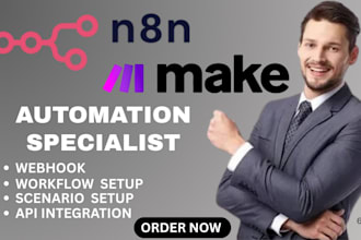 setup n8n automation,n8n ai agent,api integration, workflow