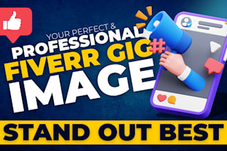 design 2 gig images for your fiverr profile