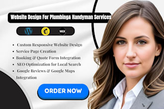 setup handyman website, electrician website design for high conversion