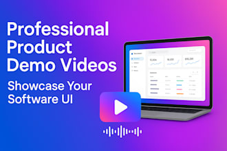 provide video editing for your software product demo