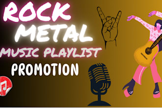 submit your rock metal music promotion to 900 active playlist curators