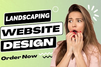 design landscaping, gardening, planting, farming, and lawn care service website