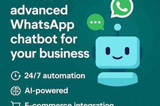 develop a customized whatsapp chatbot for your business needs