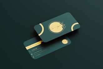 design professional double sided modern business card