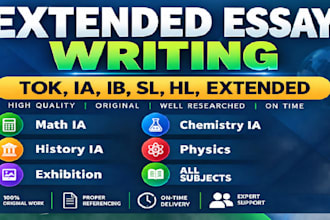 do urgent ib extended essays, tok exhibition essays, ess ia sl and ias hl