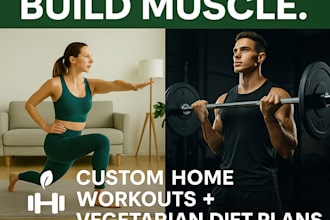 create a custom workout and diet plan tailored to your goals