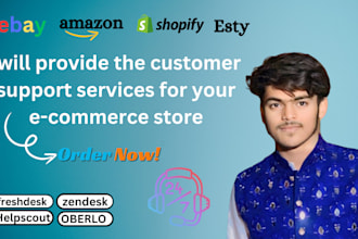 provide customer support service for shopify, ebay, and amazon