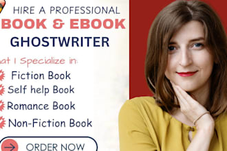 write your nonfiction book as a ghostwriter, ebook writer, or KDP book writer