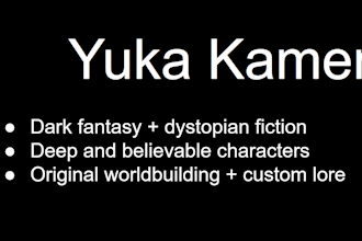 write immersive character bios, scenes, or chapters for you