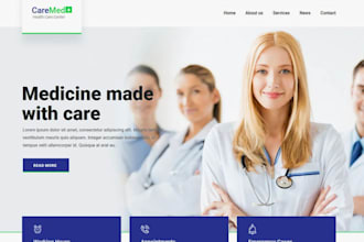 build, design, redesign medical, healthcare, doctor, hospital wordpress website