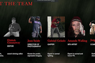 create a professional film pitch deck or visual lookbook