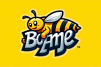 make the bee mascot logo in one day