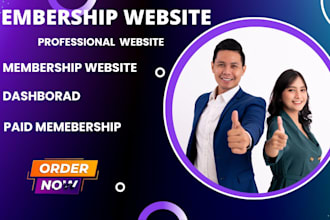 build, develop wordpress membership website subscription website lms website
