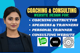 design a high converting wix website for life coaches and consultants career