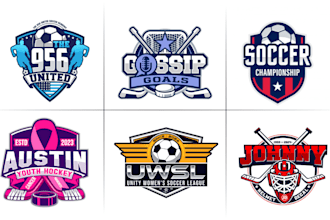 design hockey, football, soccer or any sports logo