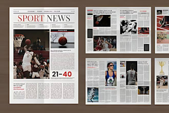 design high quality newspaper newspaper ad magazine magazine ad with cover flyer