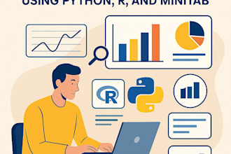 conduct statistical data analysis using python, r, and excel