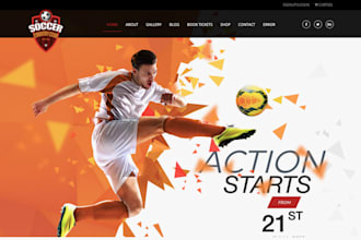 build football academy website soccer academy website basketball website