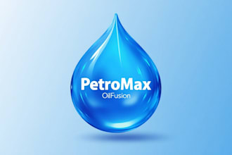 do creative oil packet logo for you with my on creativit