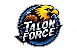 do creative eagle  mascot logo with free source file
