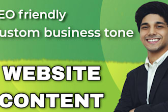 write SEO focused website content for you
