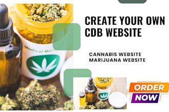 create cbd, hemp, medical or cannabis ecommerce website