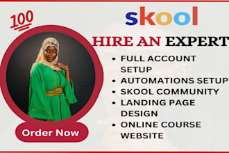 setup skool online course skool community skool account setup and optimization