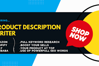 write seo optimized amazon product listing description that boost sells