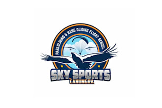 design spectacular flying school logo