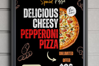 design a delicious food poster